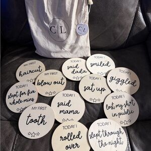 Caden Lane Wooden Milestone Markers